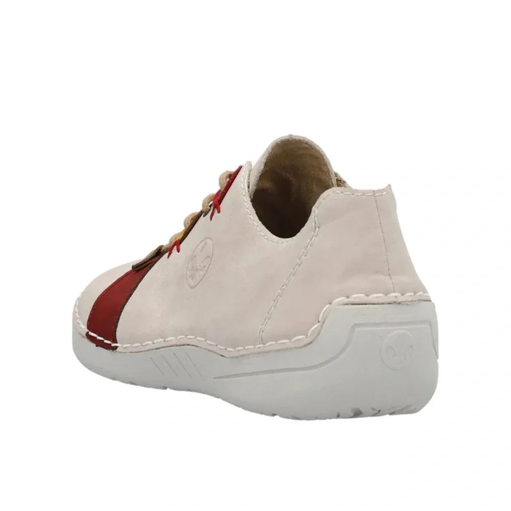 Women's Rieker Angela 10 - Rose/Rot/Camel/Honig/Fire - Picture 5 of 7
